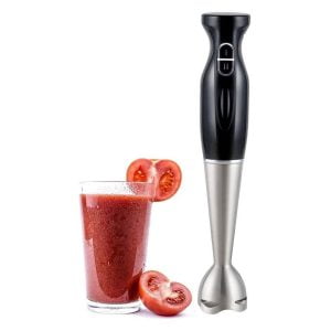 Alpine Cuisine Hand Blender 300 watt with 2 speed Stainless Steel Immersion Blender with Detachable, Multi Purpose Mixer, Whisk & Chopper, Juicer, Smoothie and Gym Protein Shaker, Gills Hardware and Houseware Store, Surrey, BC